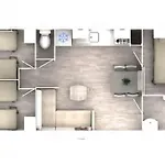 Kemping Mobil-home Spacieux Avec Terrasse - 3 - 6 Personnes - Api-1-52-452 *