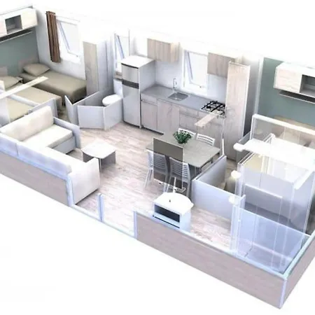 Mobil-home Spacieux Avec Terrasse - 3 - 6 Personnes - Api-1-52-452 Camping